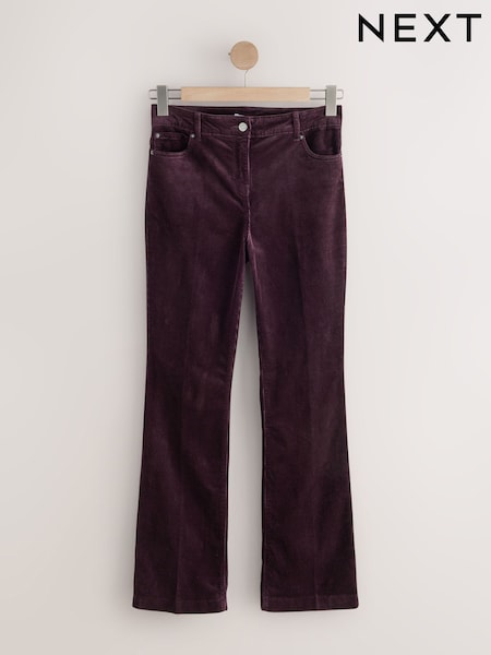 Burgundy Red - Super Soft Corduroy Bootcut Trousers