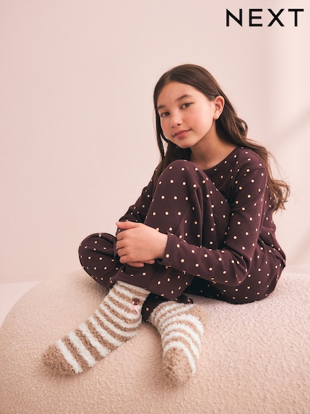 Neutral - Bear Bed Socks 1 Pack
