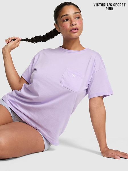 Lilac Purple Crush - Victoria's Secret Pink Longline Pyjama Top