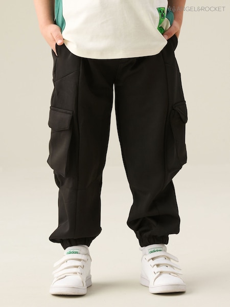 Black - Angel & Rocket Frank Mix Panelled Cuffed Joggers