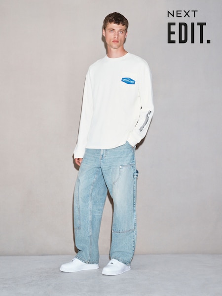 Bleach Blue - Baggy Fit Edit Carpenter Jeans