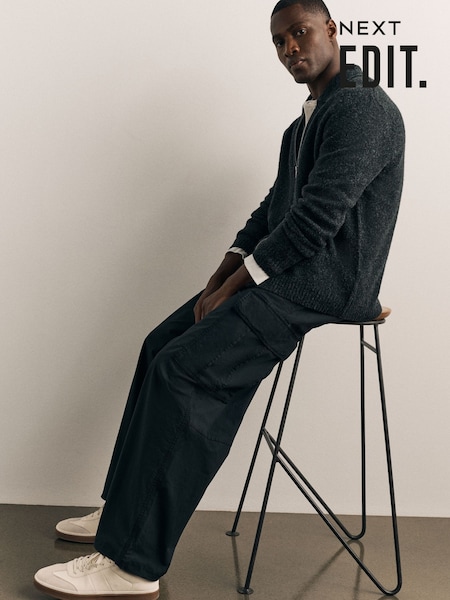 Black - Regular Edit Cargo Trousers