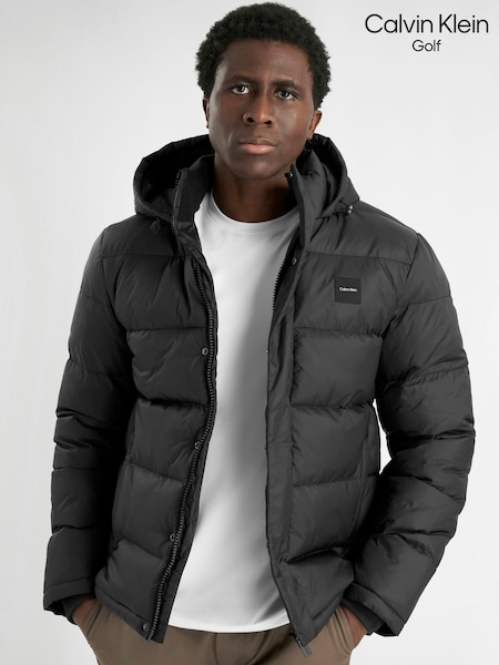 Black - Regular Calvin Klein Golf Vanta Hooded Puffa Jacket