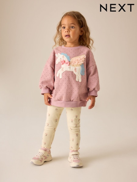 Pink Unicorn - Sweatshirt And Leggings Set (3mths-7yrs)