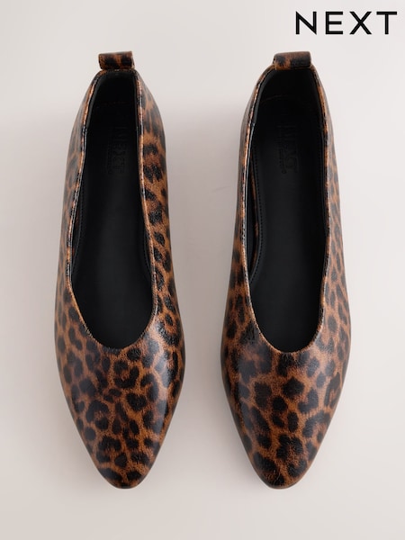 Leopard - Forever Comfort® Almond Toe Ballet Flats