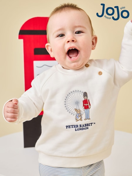 Cream Peter Rabbit™ London - Jojo Maman Bébé 2-piece Sweatshirt & Leggings Set