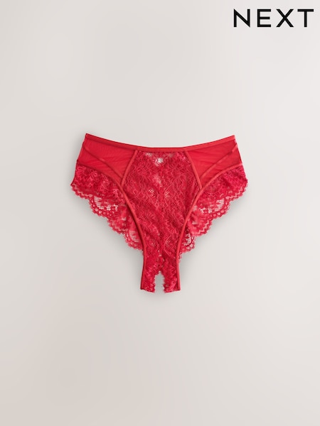 Red - Lace Knickers