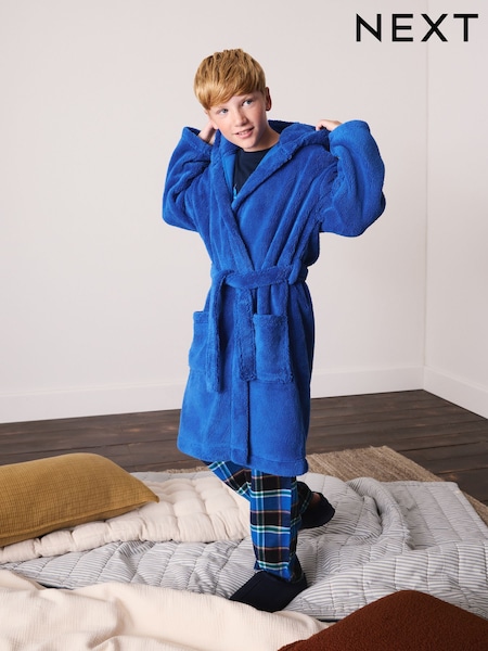 Cobalt Blue - Fleece Robe (1.5-16yrs)