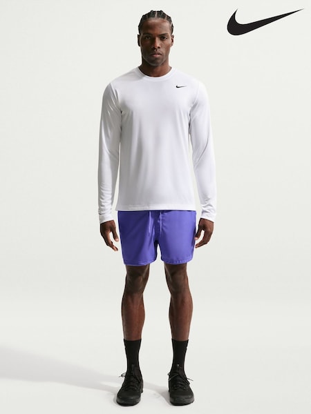 White - Regular Nike Dri-fit Long-sleeve Training T-shirt