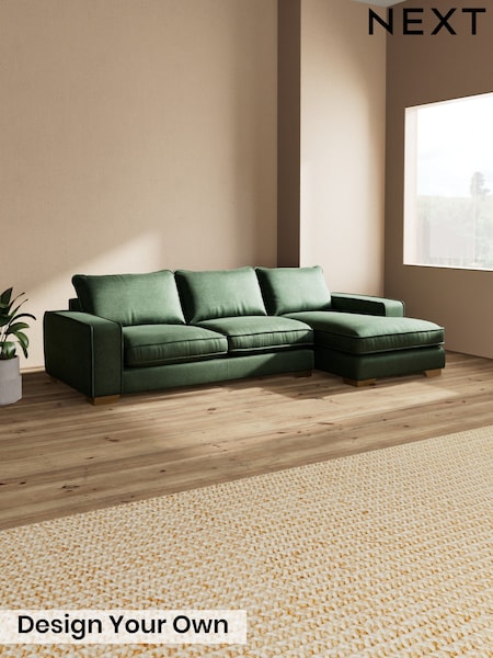 Luxe Chenille/Dark Green - Novella Deep Relaxed Sit