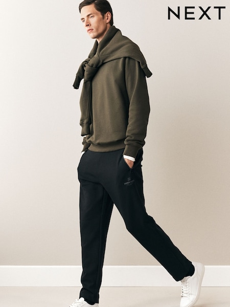 Black - Regular Scuba Slim Fit Joggers