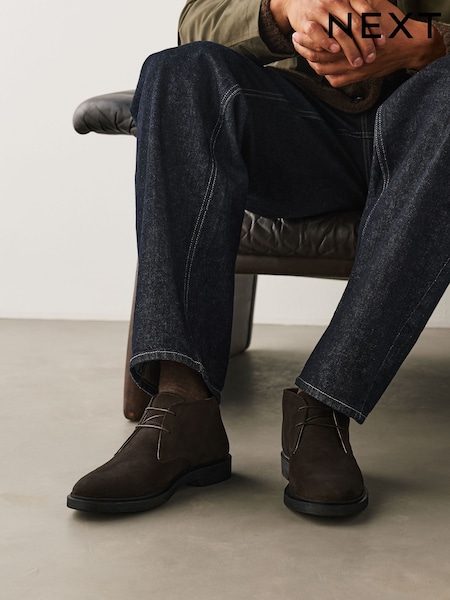 Brown - Regular Suede Chukka Boots
