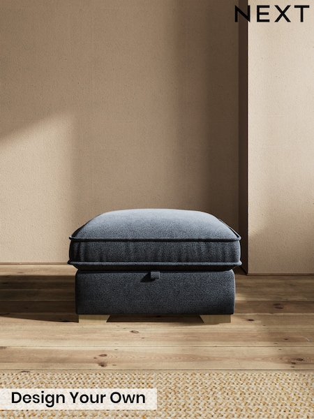 Boucle Chenille/Dark Slate Blue - Novella Deep Relaxed Sit