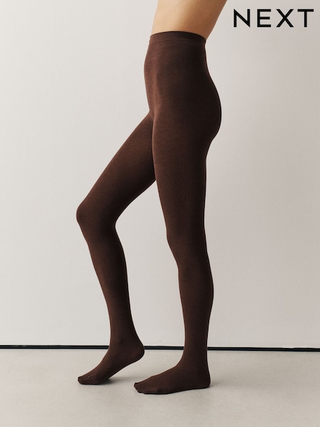 Chocolate Brown - Thermal 100d Tights