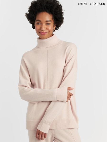 Velvet Wool-Cashmere Rollneck Sweater (G47552) | £95