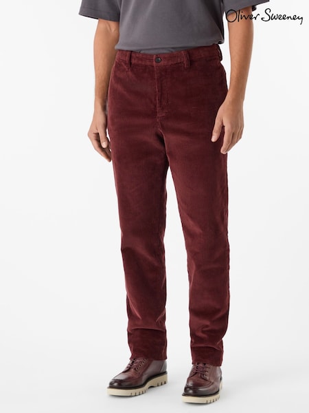 Oliver Sweeney Grey Cotton Corduroy Trousers (G47717) | £149