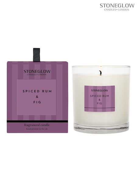 Stoneglow Modern Classics Spiced Rum & Fig Scented Candle (90 x 80mm) (G47741) | £23