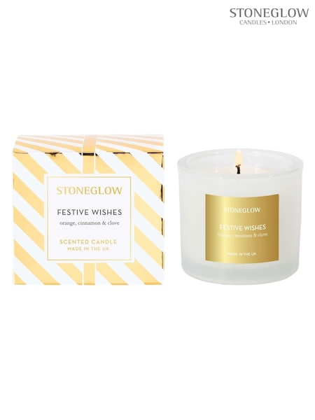 Stoneglow Festive Wishes Candle 210g (G47753) | £22