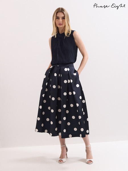 Phase Eight Blue Celeste Skirt (G47809) | £119