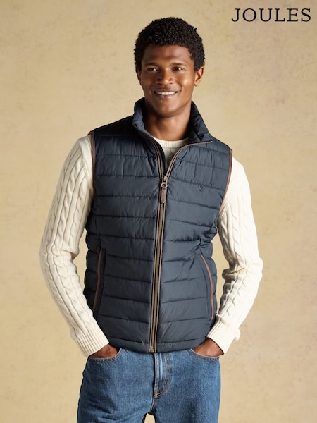 Navy - Regular Joules Heritage Padded Gilet