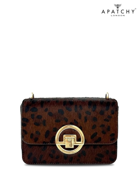 Apatchy Leopard The Tilly Dark Hair-On Leather Bag (G47881) | £160