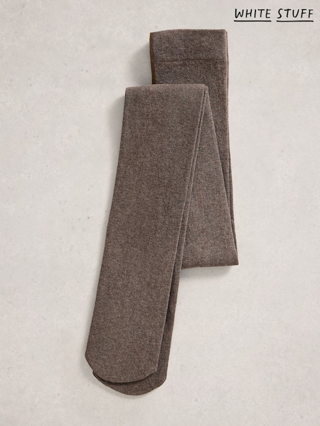 White Stuff Brown Patty Plain Tights (G47888) | £15