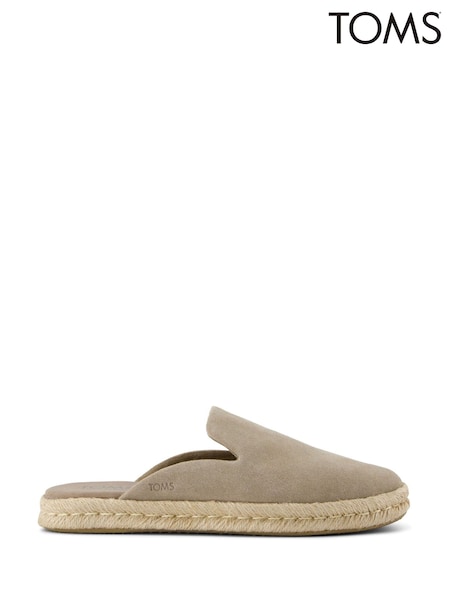 TOMS Grey Santiago Mules (G48140) | £65