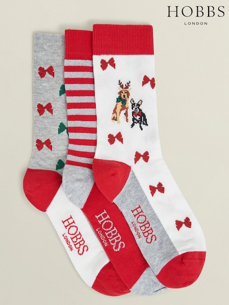 Hobbs Red Festive Dog Set 3 Pack (G48483) | £25