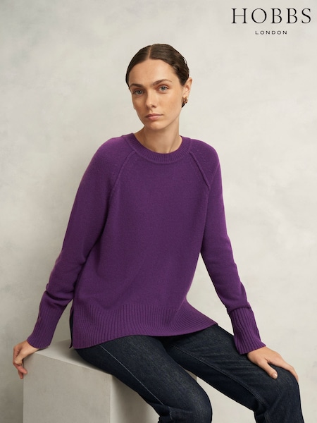 Hobbs Purple Mandy Jumper (G48519) | £99