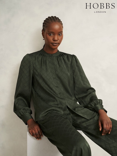 Hobbs Green Lucia Blouse (G48522) | £99