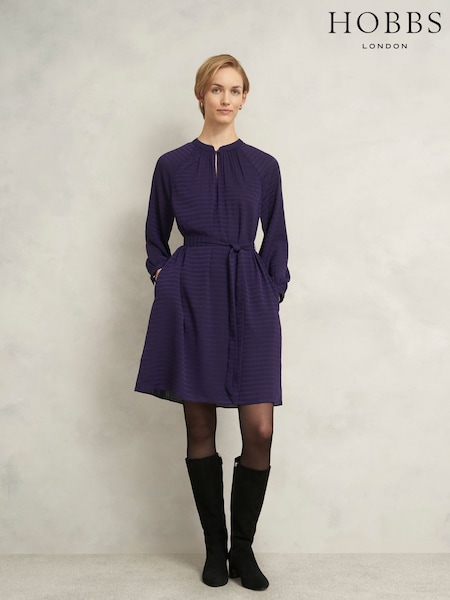 Hobbs Purple Lori Dress (G48567) | £139