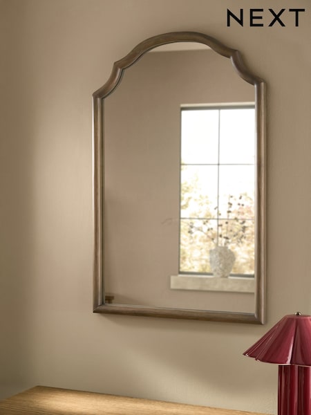 Wooden Country Over Mantel Mirror