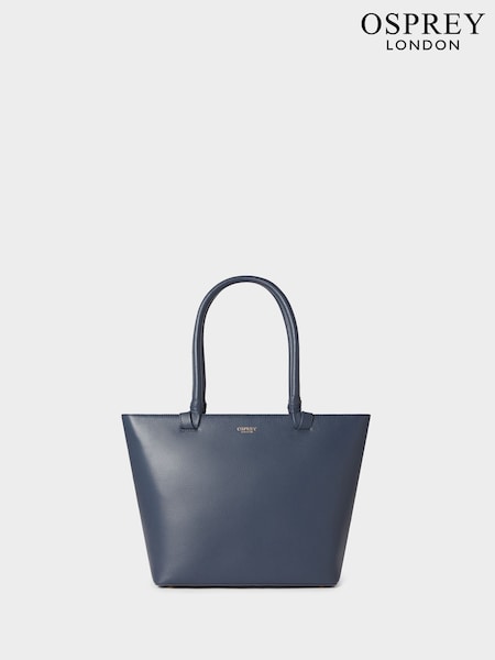 Osprey London Blue The Collier Leather Tote Bag (G48844) | £135