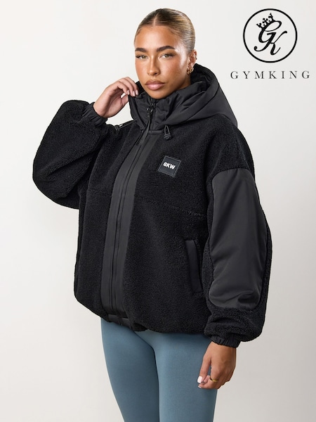 Black Borg/Woven Jacket (G48879) | £80