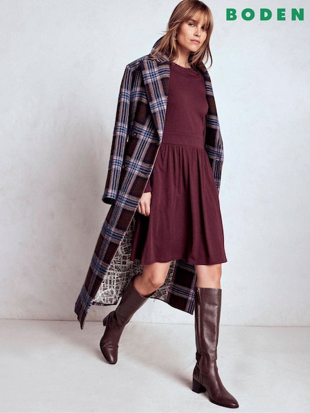 Purple Mila Short Jersey Dress (G48998) | £79