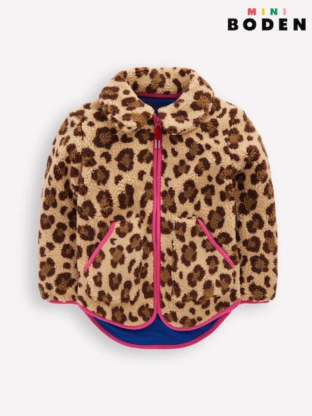 Boden Animal Collared Borg Zip Through Jacket (G49142) | £39 - £45