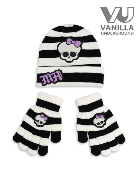 Vanilla Underground Black Monster High Character Beanie and Gloves Set (G49181) | £16