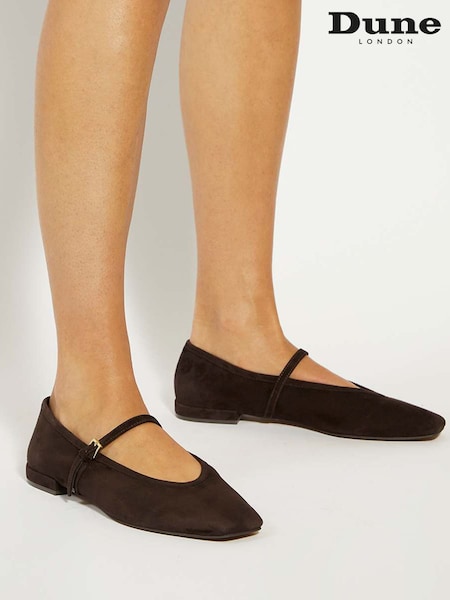 Dune London Brown Hearthrob Ballet Pumps (G49270) | £79