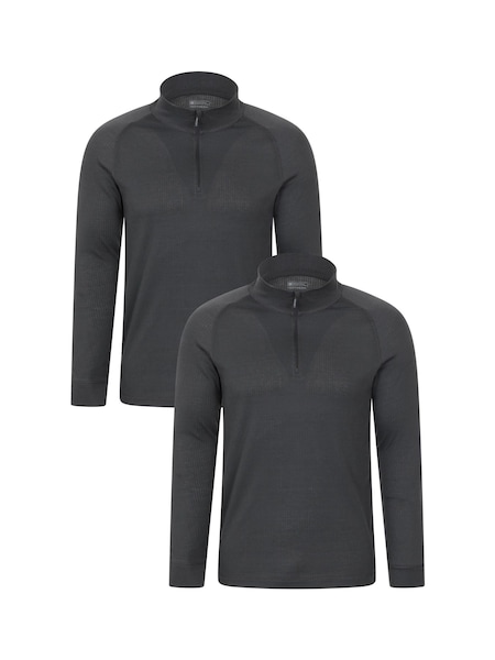 Mountain Warehouse Grey Talus Mens Base Layer Top 2-Pack (G49329) | £35