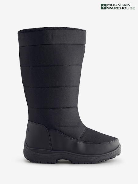 Mountain Warehouse Black Icey Womens Long Snow Boots (G49358) | £35