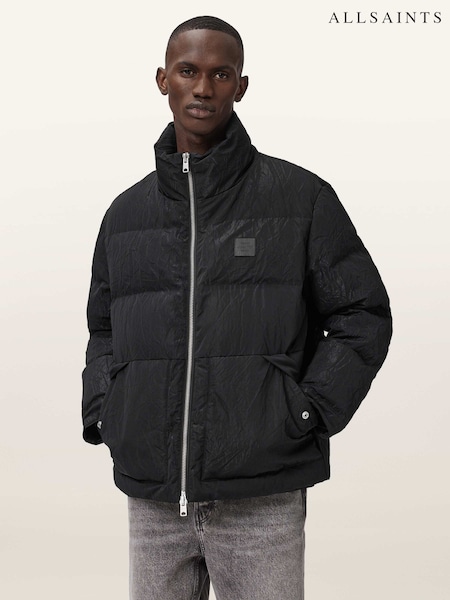 AllSaints Black Pulse Puffer Jacket (G49403) | £329