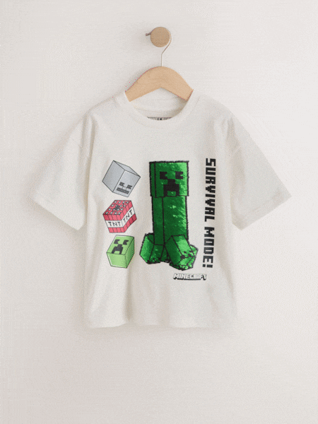 Ecru White - Minecraft T-shirt (3-16yrs)