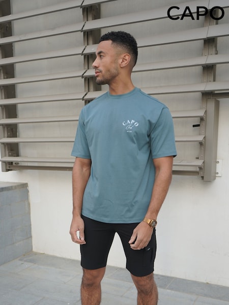 CAPO Blue Beach Club T-Shirt (G49707) | £40