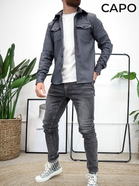 CAPO Grey Overshirt (G49712) | £55
