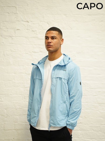 CAPO Blue Crinkle Lightweight Jacket (G49714) | £70