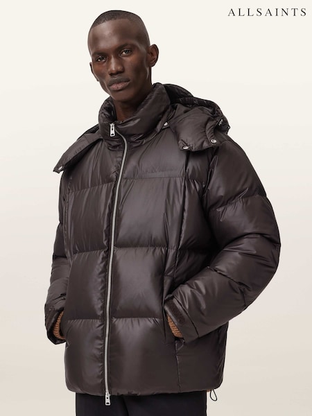AllSaints Brown Lupin Puffer Jacket (G49935) | £349