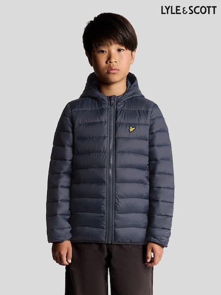 Lyle & Scott Blue Light Weight Padded Jacket (G49978) | £90