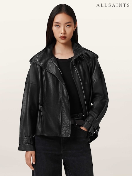AllSaints Black Serne Jacket (G50061) | £459
