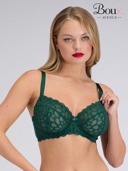 Boux Avenue Green Eden Lace Balconette Bra (G50074) | £38