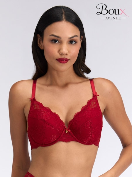 Boux Avenue Red Amber Plunge Bra (G50077) | £30